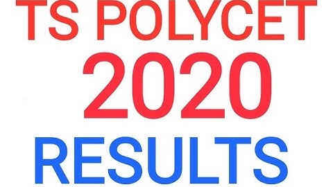 TS POLYCET 2020 Results Released. download rank card.