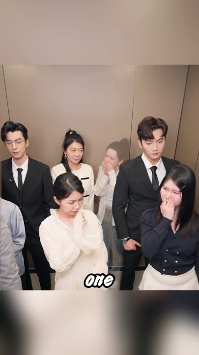 The woman farted in the elevator.