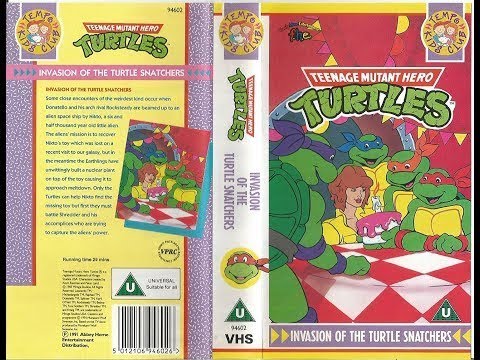 Opening Of Teenage Mutant Hero Turtles Invasion Of The Turtle Snatchers 1992 UK VHS