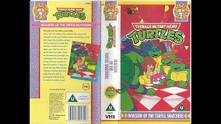 Opening Of Teenage Mutant Hero Turtles - Invasion Of The Turtle Ers 1992, Uk Vhs