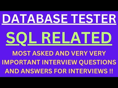'Database Tester SQL',