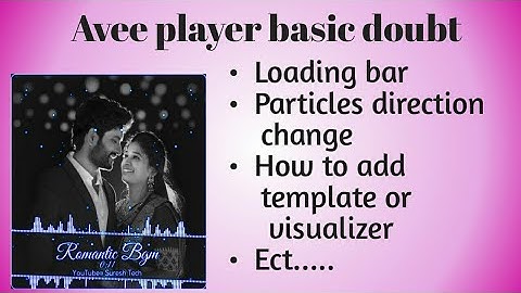 Avee player template visualizer download link/avee player template/avee player tutorial/Suresh Tech