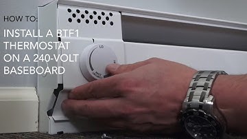 How to install: BTF1 thermostat on 240V baseboard | Cadet Heat