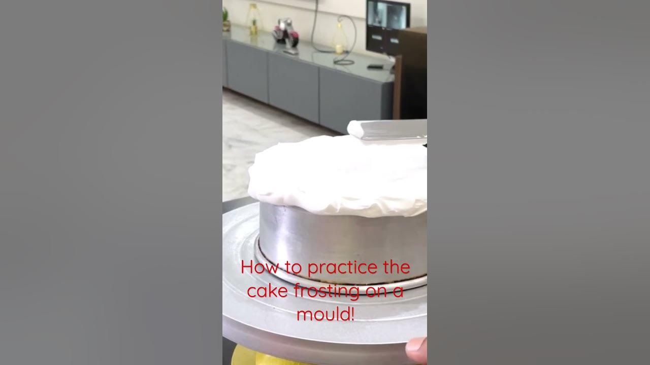 How to practice the cake frosting on a mould… - YouTube