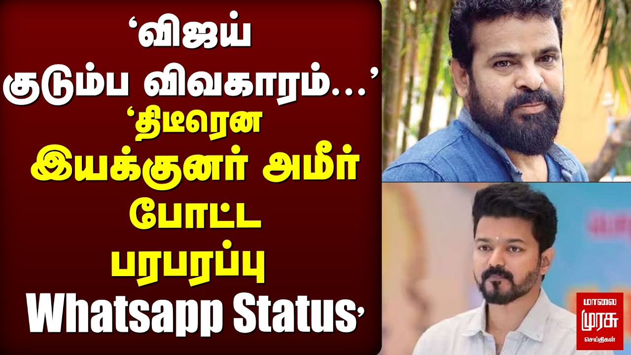 Vijay குடும்ப விவகாரம்...Directorஅமீர் போட்ட பரபரப்பு Whatsapp Status' | Ameer | TVK | Vijay