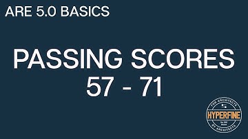 ARE 5.0: Passing Score