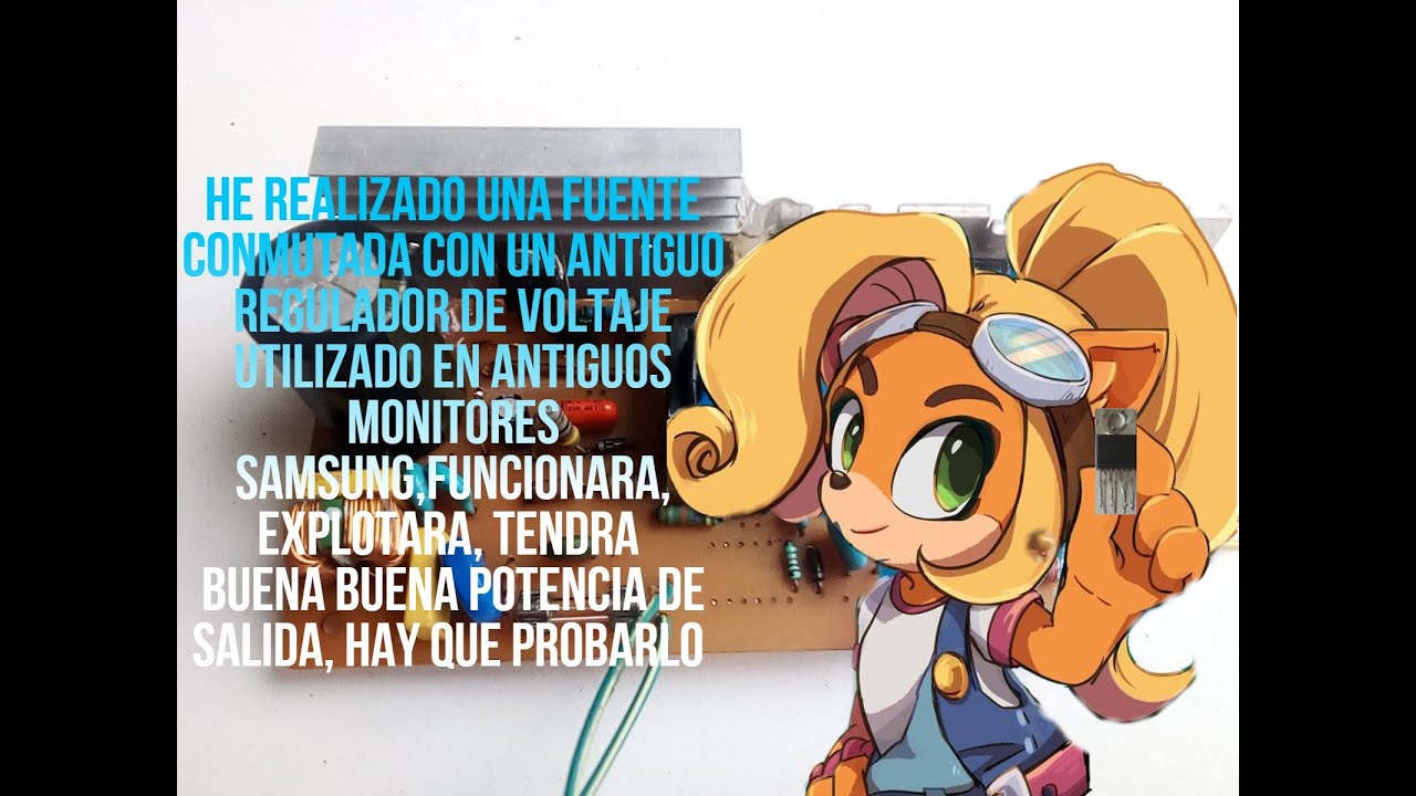 fuente conmutada AC/DC utilizando un antiguo circuito integrado DP104C ...