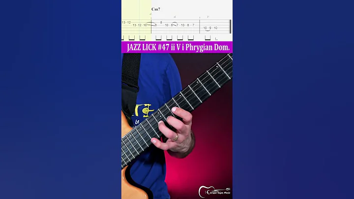Daily Jazz Lick #47 ii V i (Phrygian Dominant) #jazzguitar #jazzimprovisation #guitarlesson