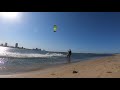 Fun flat water kitesurfing session