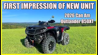 2026 Cam Am Outlander 850xt First Impression Ride and Walk Around