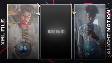 NEW ATTITUDE XML FILE || TRENDING XML FILE 🥱 || ALIGHT MOTION XML FILE || 