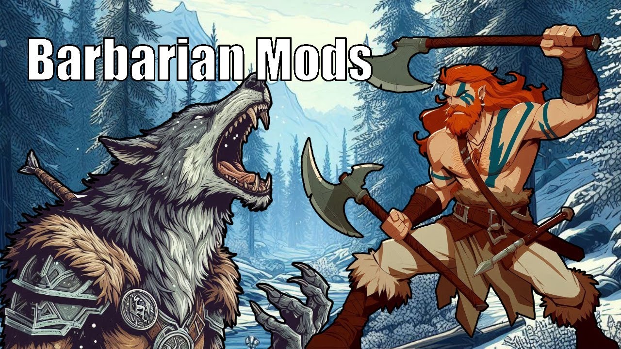 Skyrim Barbarian Modpack | Nature and Werewolf Mods | Xbox Compatible