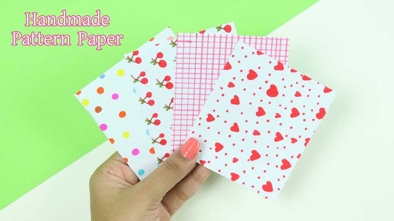 DIY Handmade Pattern Paper, How to Make Pattern Papers at Home