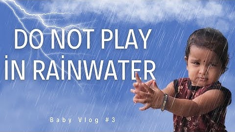 Little girl experiences rain for the first time  ||#babyvlog #cutebabyvideos #indianbabyvideo