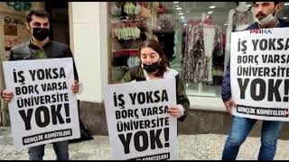 YÖK'ü protesto eden 11 öğrenci gözaltına alındı
