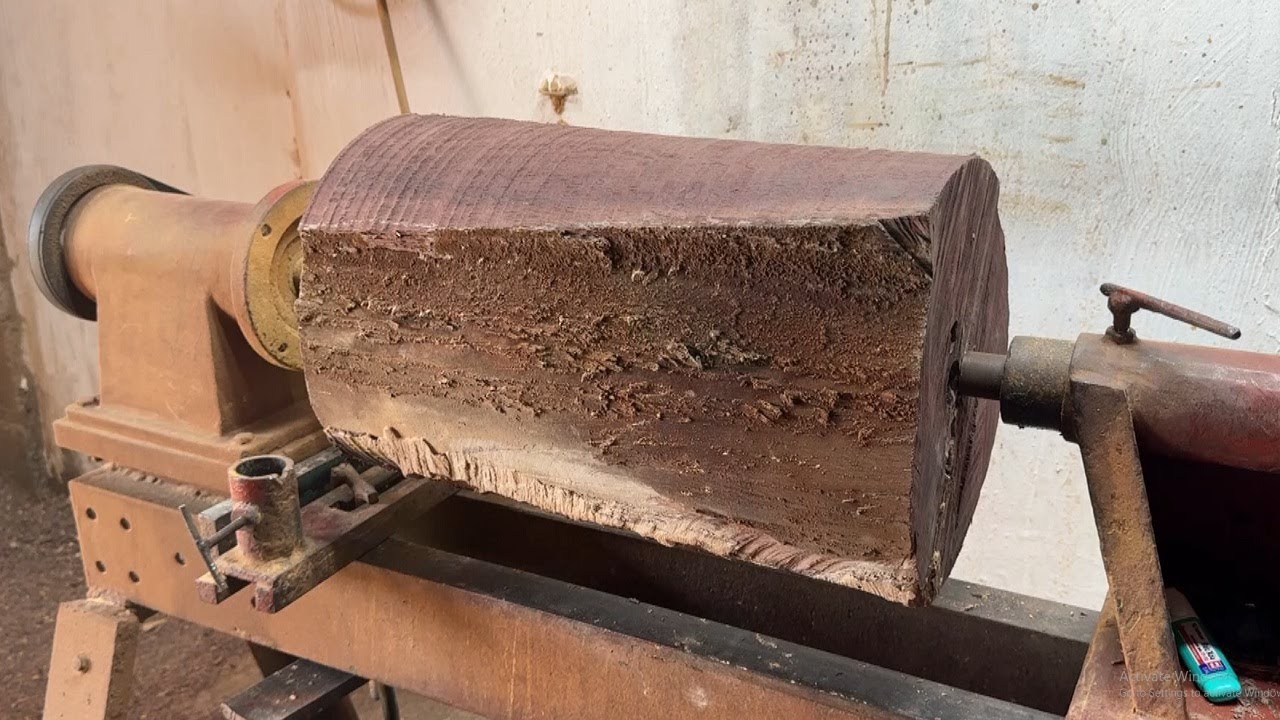Turn a broken piece of wood into a vase