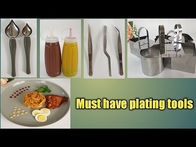 5 Piece Set of Plating Tools – Chef's Roll Apparel