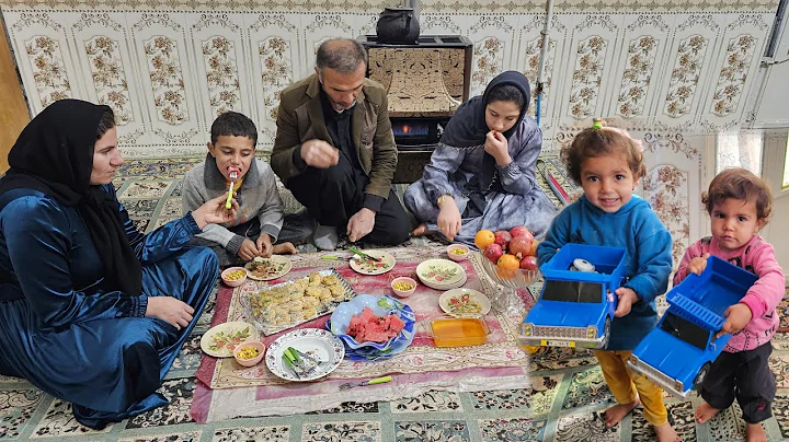 "😰💔😭Celebration of the first night of winter, called Yalda Night, by Suzan and her children"