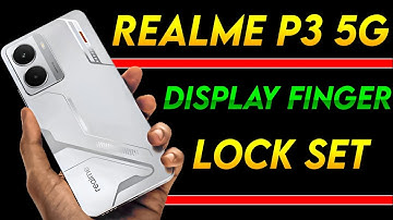 Realme p3 5g display fingerprint lock add kaise kare |How to add fingerprint lock Realme p3 5g