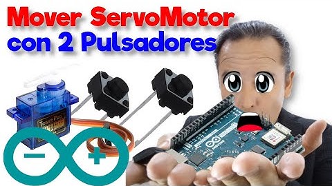 Hacer girar un motor (servomotor) con  arduino con dos pulsadores.