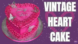 Decorate This HEART CAKE With Only 3 PIPING TIPS!