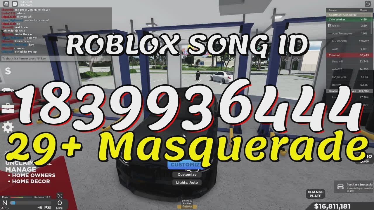29+ Masquerade Roblox Song IDs/Codes YouTube