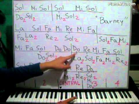 "Te Quiero Yo" (Cancion de Barney) - Tutorial Piano - YouTube