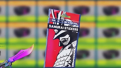 Открытие News sticker pack Samurai and Butterfly Fade , NiNjA case. Counter Attack 🔫👊