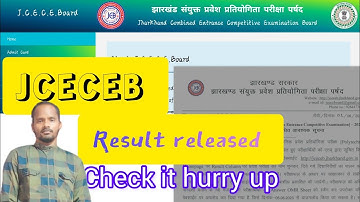 Jharkhand Combined Entrance Competitive Examination Board (JEECB) Result is Out Now!"    1 June 2023