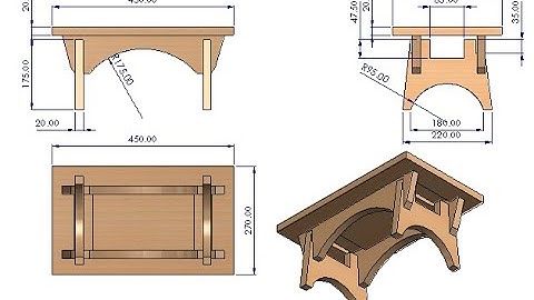 Profile wooden table design in SolidWorks | SolidWorks Tutorial