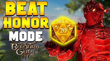 HOW TO BEAT HONOR MODE & Advanced Tips in Baldur