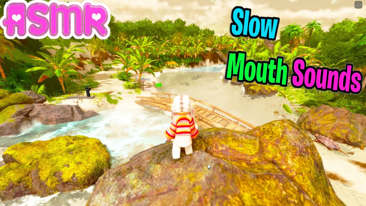 ASMR Roblox 🍀 Exploring Realistic Summer Forest Relaxing Slow Mouth Sounds 💤 🌳