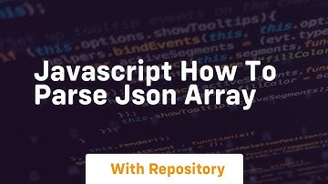 javascript how to parse json array