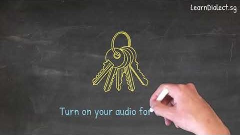 How do you say "Keys" in Hokkien · Say What You See Video Series
