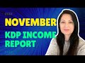 Income Report November - Tips on how you can increase your book sales