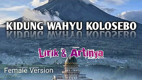 Kidung Wahyu Kolosebo lirik dan artinya