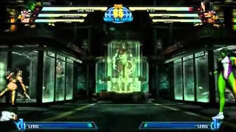 [MVC3] She-Hulk, Taskmaster, Tron vs x-23, Chris, Akuma