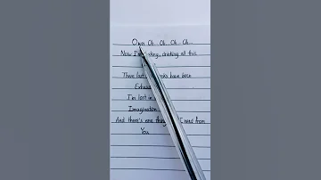 Comethru Lyrics Hand Written Lyrics 