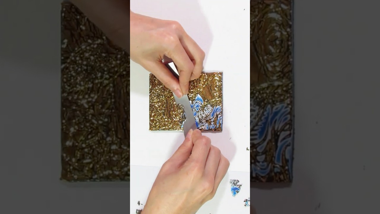 Polymer Clay Mokume Gane with Skinner Blends? - Calming Trinket Dish for Summer