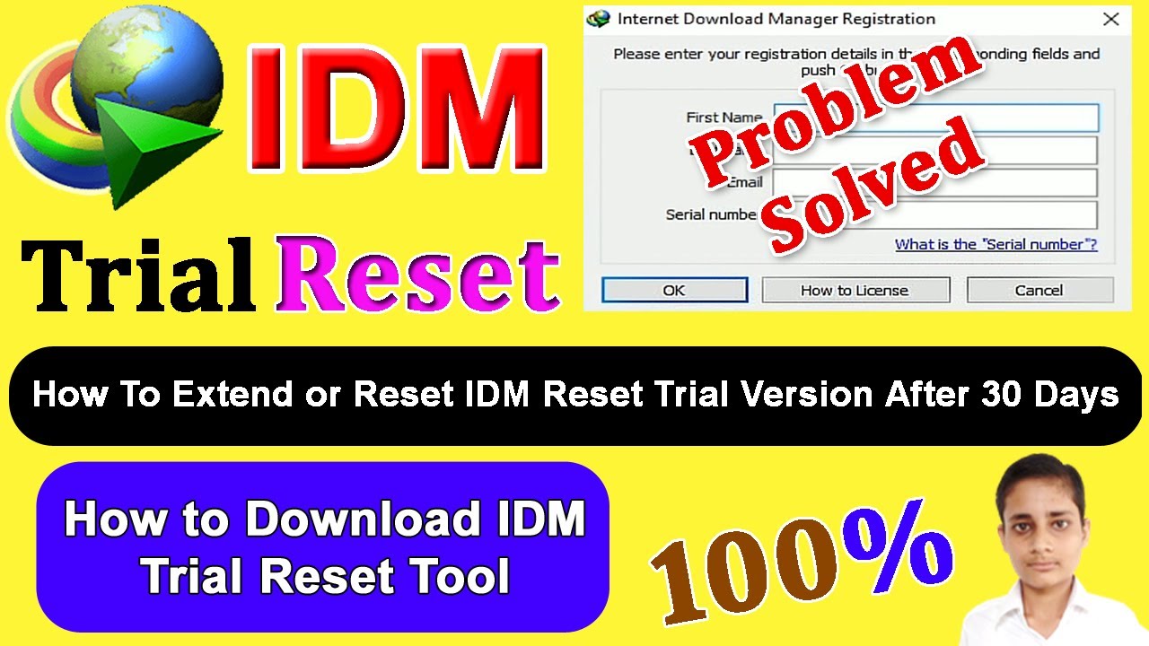 How To Extend Or Reset Idm Reset Trial Version After 30 Days Download Idm Trial Reset 2021 Youtube