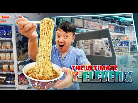 24 Hours Eating ONLY at the ULTIMATE "7-Eleven X" in Taipei Taiwan | MICHELIN STAR 7-Eleven Food