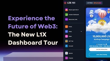 Welcome to the NEW L1X Dashboard | Web3 UX Meets Web2 Simplicity
