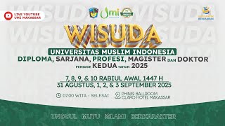 Wisuda Universitas Muslim Indonesia Periode II Tahun 2025 Hari Keempat