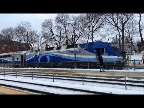Tuesday January 30th 2024 EXO 1366 Extinguishing Scene At Montreal Ouest Station 