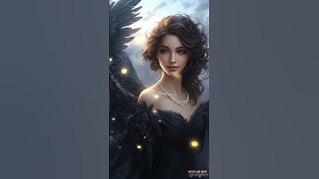 Mysterious Dark Angel | The Black-Winged Goddess | Mesmerizing AI Fantasy Video