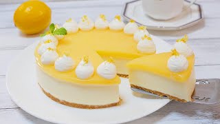 爽やかレモンのレアチーズケーキの作り方 How To Make No-Bake Lemon Cheesecake