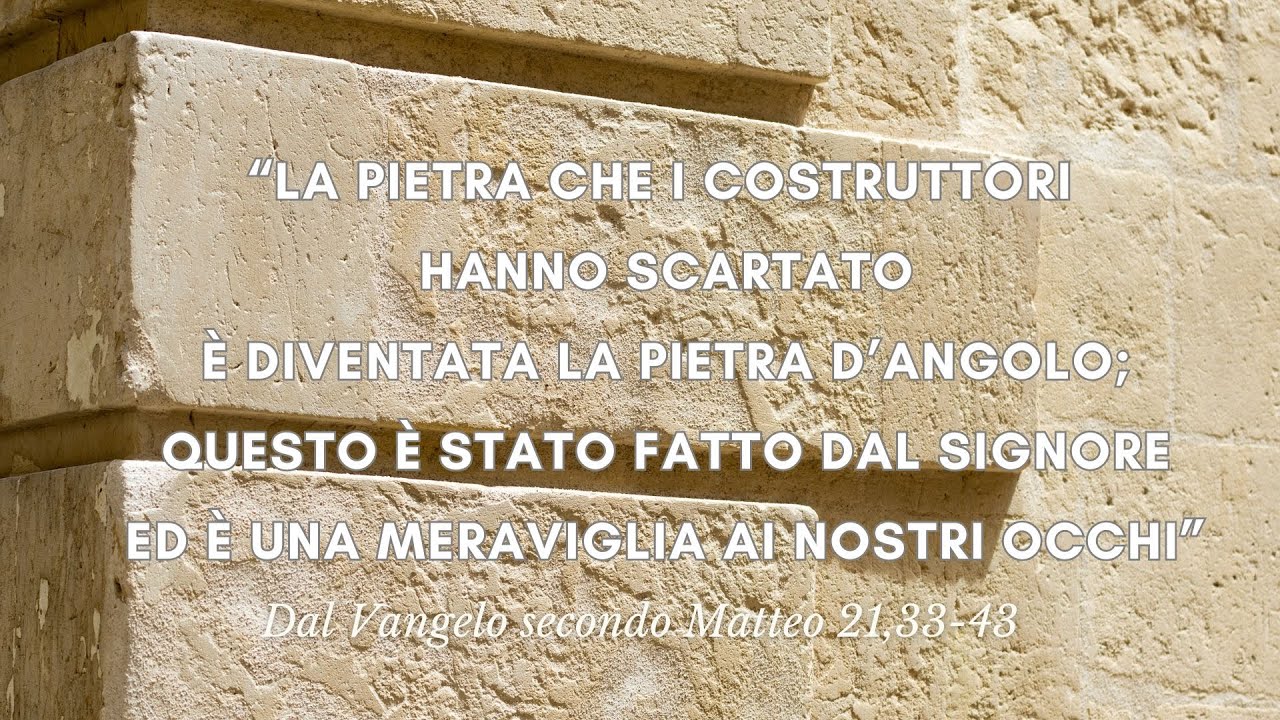 "La pietra che i costruttori hanno scartato è diventata la pietra d