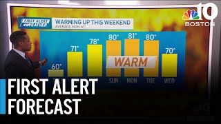 Crisp and cool Thursday, then a warmup for the weekend