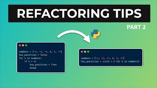 Super Quick Python Refactoring Tips