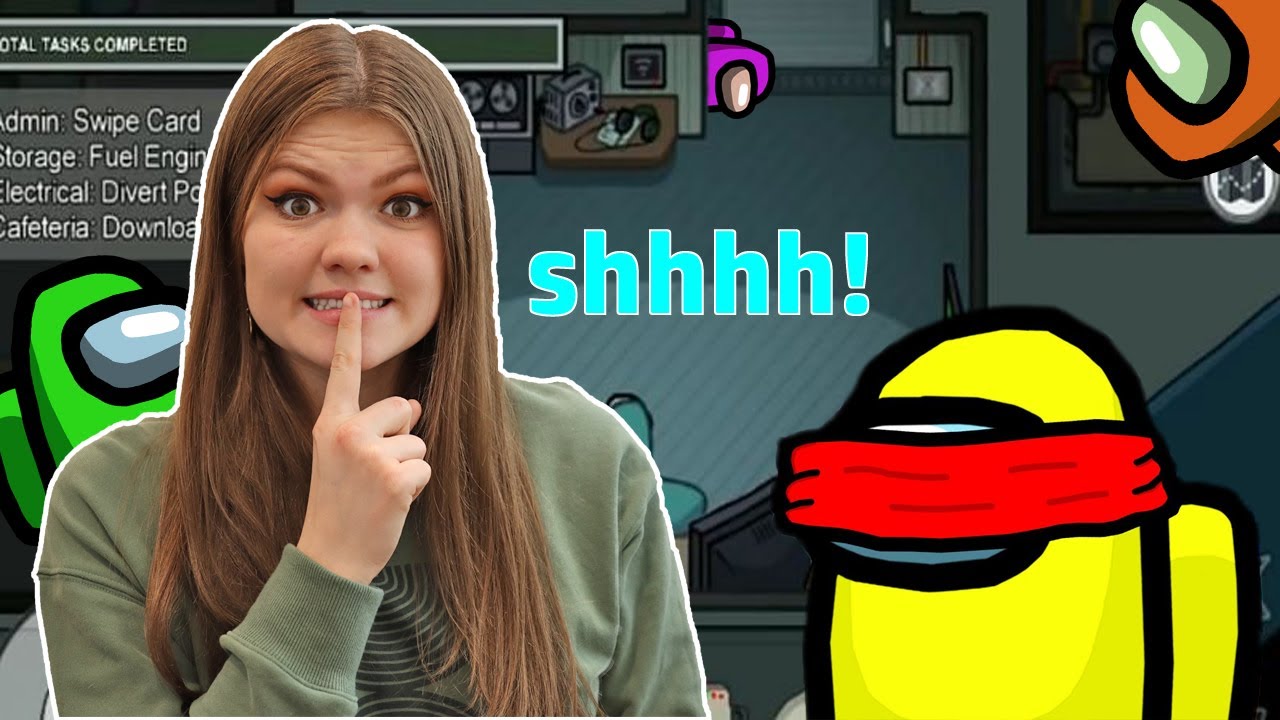 Играю в прятки в Among Us! Очень захватывающе!!